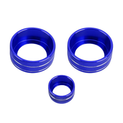 3 PCS Car Metal Air Conditioner Knob Case for Honda AVANCIER / URV (Blue) by buy2fix