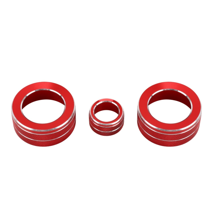 3 PCS Car Metal Air Conditioner Knob Case for Honda AVANCIER / URV (Red) by buy2fix