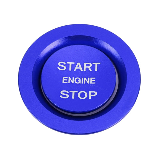 Car Engine Start Key Push Button Ring Trim Metal Sticker Decoration for Land Rover/Jaguar (Blue) by buy2fix