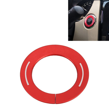 Car Engine Start Key Push Button Ring Trim Metal Sticker Decoration for Nissan X-TRAIL (Red) by buy2fix