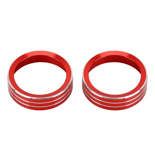 2 PCS Car Metal Air Conditioner Knob Case for Nissan X-TRAIL (Red) by buy2fix