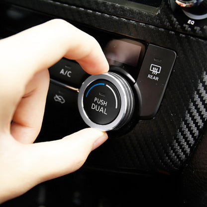 2 PCS Car Metal Air Conditioner Knob Case for Nissan X-TRAIL (Silver) by buy2fix
