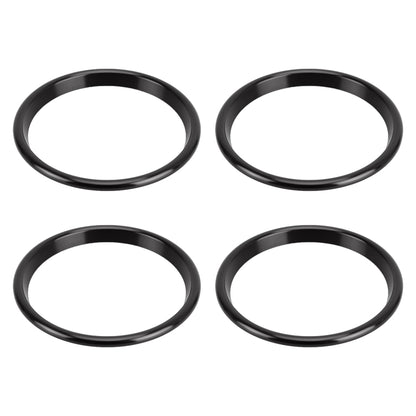 4 PCS Car Metal Air Outlet Decorative Outside Ring for Audi A3 / S3 / Q2L (Black) by buy2fix