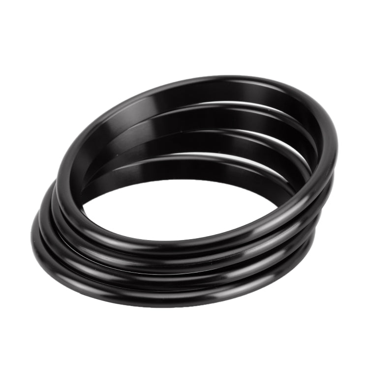 4 PCS Car Metal Air Outlet Decorative Outside Ring for Audi A3 / S3 / Q2L (Black) by buy2fix