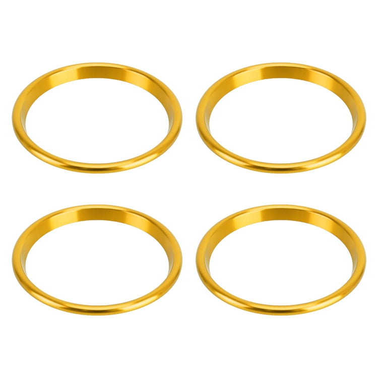 4 PCS Car Metal Air Outlet Decorative Outside Ring for Audi A3 / S3 / Q2L (Gold) by buy2fix