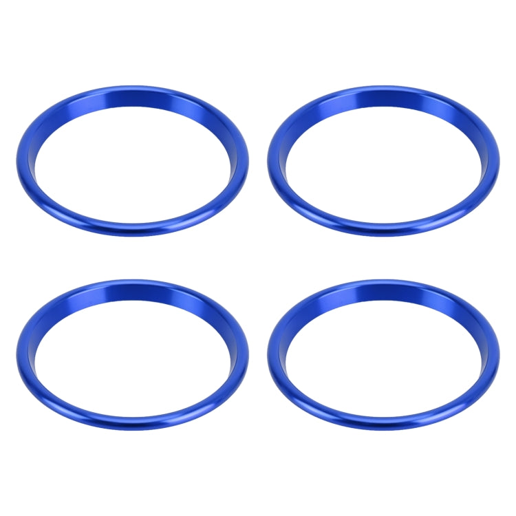4 PCS Car Metal Air Outlet Decorative Outside Ring for Audi A3 / S3 / Q2L (Blue) by buy2fix