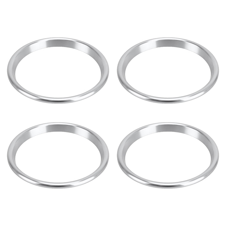4 PCS Car Metal Air Outlet Decorative Outside Ring for Audi A3 / S3 / Q2L (Silver) by buy2fix