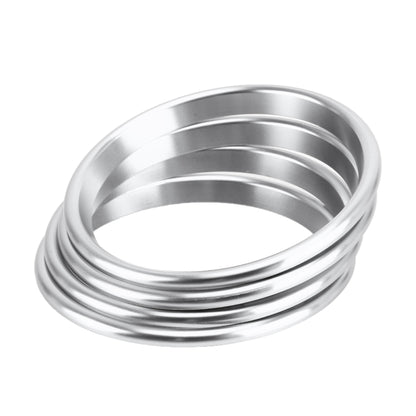 4 PCS Car Metal Air Outlet Decorative Outside Ring for Audi A3 / S3 / Q2L (Silver) by buy2fix