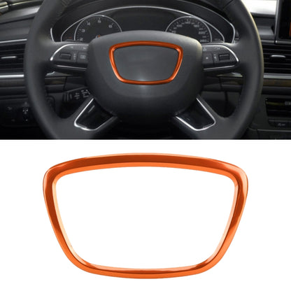 Car Auto Steering Wheel Ring Cover Trim Sticker Decoration for Audi (Orange) by buy2fix