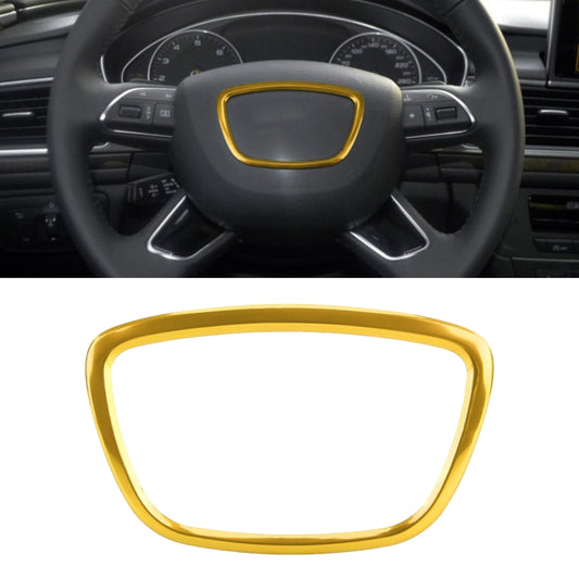 Car Auto Steering Wheel Ring Cover Trim Sticker Decoration for Audi (Gold) by buy2fix