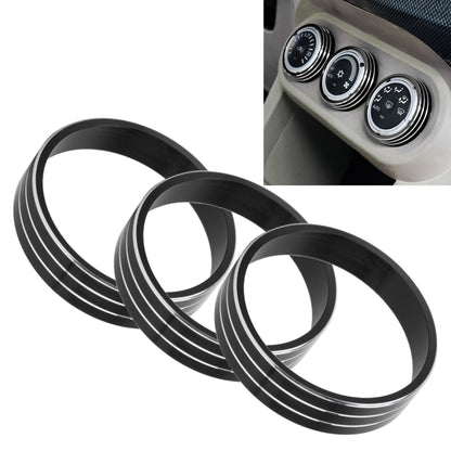 Car Metal Air Conditioner Knob Case for Mitsubishi ASX (Black) by buy2fix