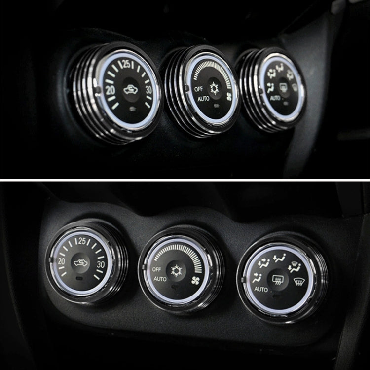 Car Metal Air Conditioner Knob Case for Mitsubishi ASX (Black) by buy2fix