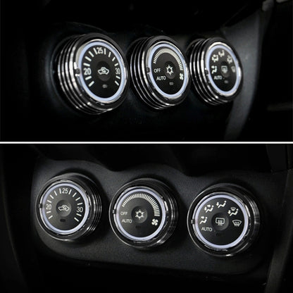 Car Metal Air Conditioner Knob Case for Mitsubishi ASX (Black) by buy2fix