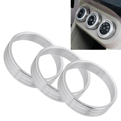 Car Metal Air Conditioner Knob Case for Mitsubishi ASX (Silver) by buy2fix
