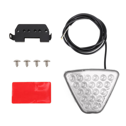 DC12V 1W Car Triangle Highlight Brake Lights Reversing Light with 20LEDs SMD-3528 (Transparent) - In Car by buy2fix | Online Shopping UK | buy2fix