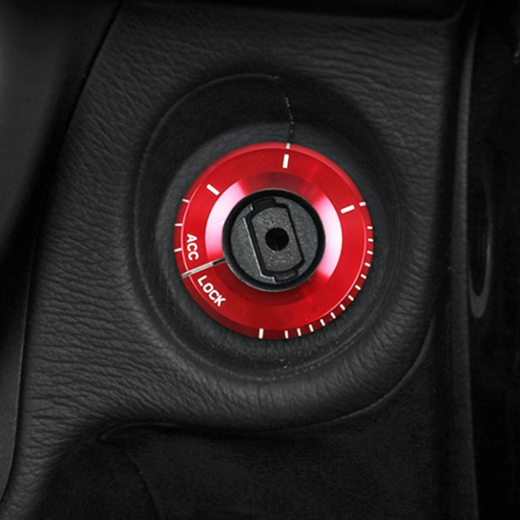 For Mercedes-Benz Metal Ignition Key Ring, Diameter: 4.8cm (Red) by buy2fix