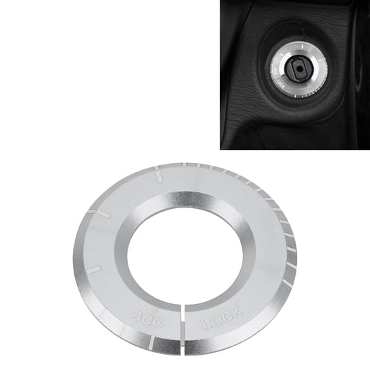 For Mercedes-Benz Metal Ignition Key Ring, Diameter: 4.8cm (Silver) by buy2fix