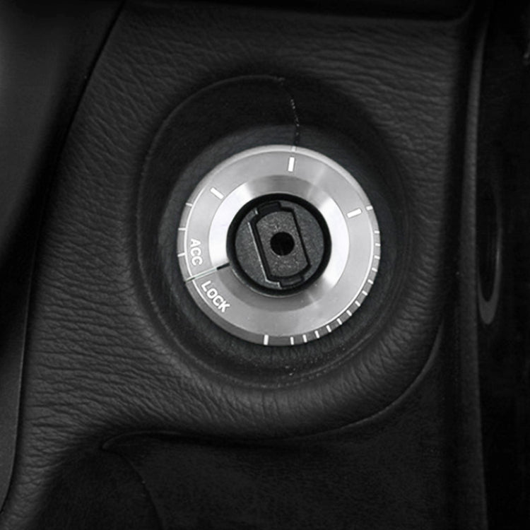 For Mercedes-Benz Metal Ignition Key Ring, Diameter: 4.8cm (Silver) by buy2fix