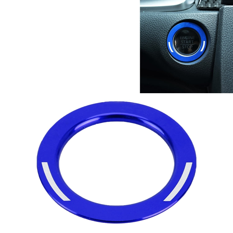 For Honda Metal Ignition Key Ring, Diameter: 3.9cm (Blue) by buy2fix
