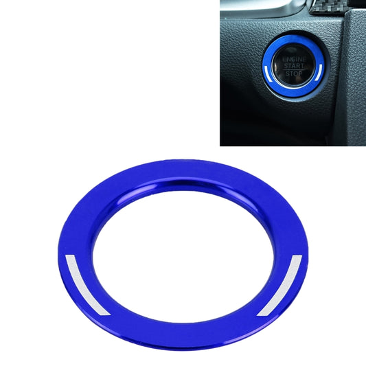 For Honda Metal Ignition Key Ring, Diameter: 3.9cm (Blue) by buy2fix