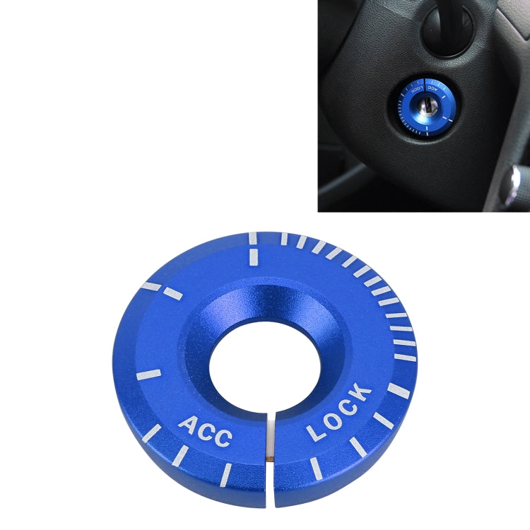 For Volkswagen Metal Ignition Key Ring, Diameter: 4.8cm (Blue) by buy2fix