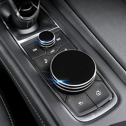 2 PCS Car Metal Central Control Knob Case for Cadillac (Black) by buy2fix