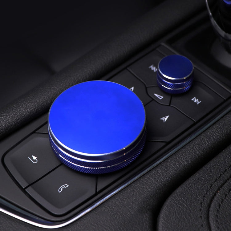 2 PCS Car Metal Central Control Knob Case for Cadillac (Blue) -  by buy2fix | Online Shopping UK | buy2fix