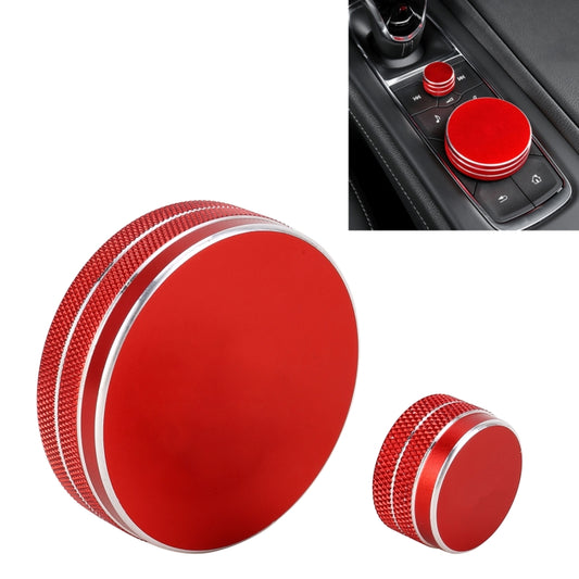 2 PCS Car Metal Central Control Knob Case for Cadillac (Red) by buy2fix