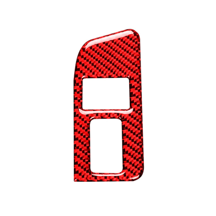 Car Carbon Fiber Trunk Switch Decorative Sticker for Subaru BRZ / Toyota 86 2013-2017, Right Drive (Red) by buy2fix
