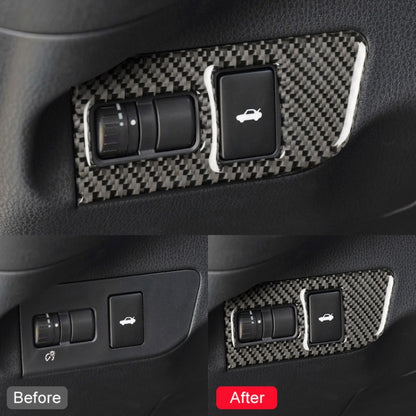 Car Carbon Fiber Trunk Switch Decorative Sticker for Subaru BRZ / Toyota 86 2013-2017, Left Drive (Black) by buy2fix