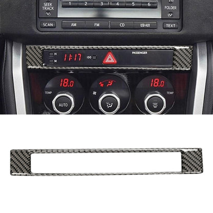 Car Carbon Fiber Central Control Clock Decorative Sticker for Subaru BRZ / Toyota 86 2013-2017, Left and Right Drive Universal(Black) by buy2fix