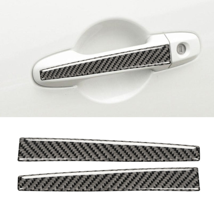 Car Carbon Fiber Door Handle Decorative Sticker for Subaru BRZ / Toyota 86 2013-2017, Left and Right Drive Universal (Black) by buy2fix