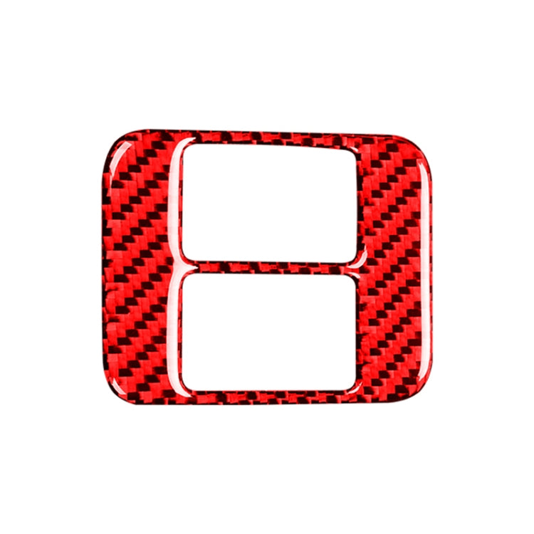 Car Carbon Fiber Seat Heating Panel Decorative Sticker for Subaru BRZ / Toyota 86 2013-2019, Left and Right Drive Universal with Hole (Red) by buy2fix