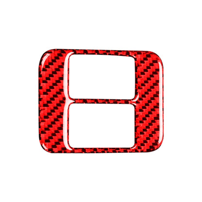 Car Carbon Fiber Seat Heating Panel Decorative Sticker for Subaru BRZ / Toyota 86 2013-2019, Left and Right Drive Universal with Hole (Red) by buy2fix