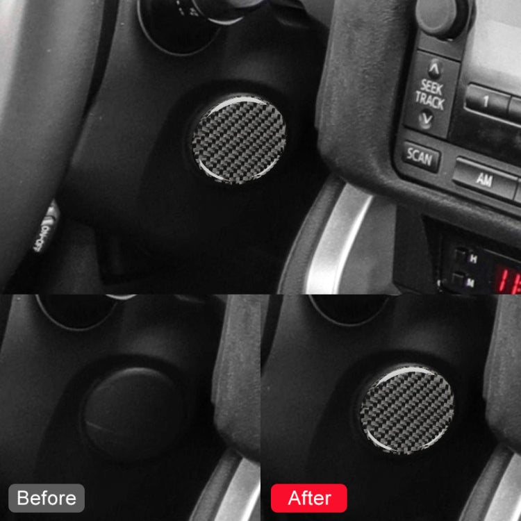 Car Carbon Fiber Fire Panel Decorative Sticker for Subaru BRZ / Toyota 86 2013-2017, Left and Right Drive Universal (Black) by buy2fix