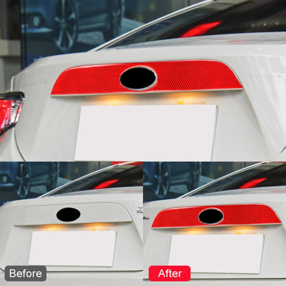 Car Carbon Fiber Rear Logo Decorative Strip for Subaru BRZ / Toyota 86 2013-2020, Left and Right Drive Universal(Red) by buy2fix