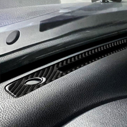 Car Carbon Fiber Central Control Instrument Air Outlet Decorative Sticker for Subaru BRZ / Toyota 86 2013-2020, Left and Right Drive Universal (Black) by buy2fix