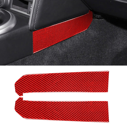 Car Carbon Fiber Central Control Side Gear Position Decorative Sticker for Subaru BRZ / Toyota 86 2013-2020, Left and Right Drive Universal (Red) by buy2fix