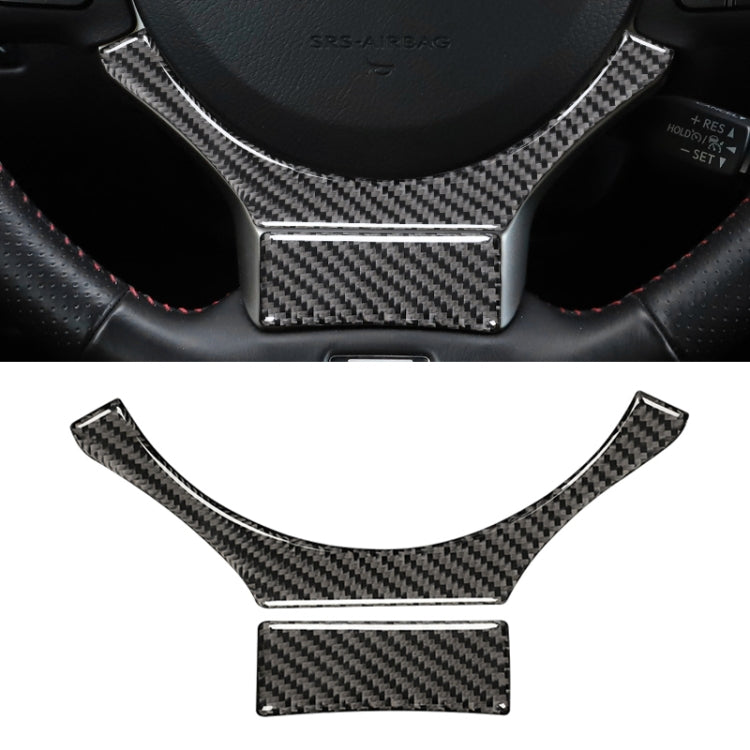 Car Carbon Fiber Steering Wheel Decorative Sticker for Lexus IS250 2013-, Left Drive by buy2fix