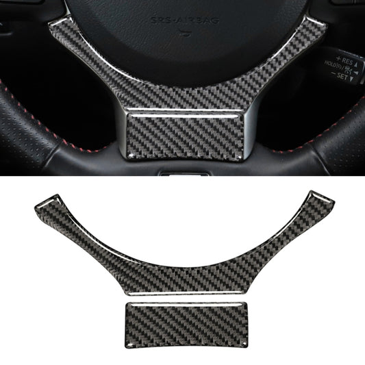 Car Carbon Fiber Steering Wheel Decorative Sticker for Lexus IS250 2013-, Left Drive by buy2fix