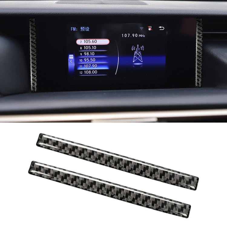 Car Carbon Fiber Navigation Decorative Sticker for Lexus IS250 2013-, Left Drive by buy2fix