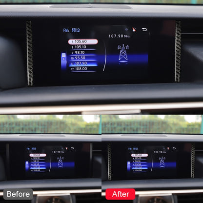Car Carbon Fiber Navigation Decorative Sticker for Lexus IS250 2013-, Left Drive by buy2fix