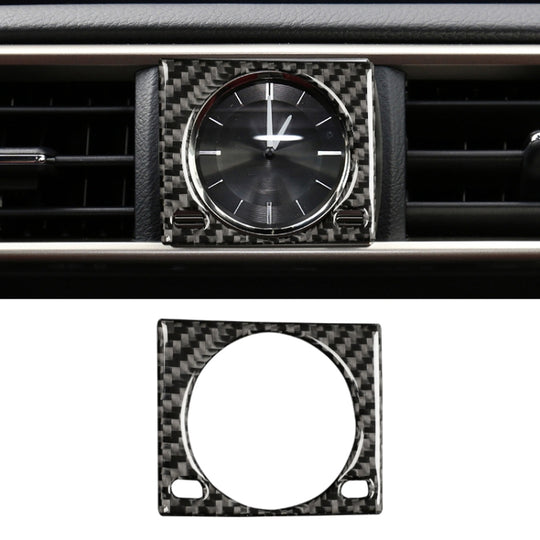 Autocollant décoratif de boîte d'horloge de voiture en Fiber de carbone, pour Lexus IS250 2013-, conduite à gauche