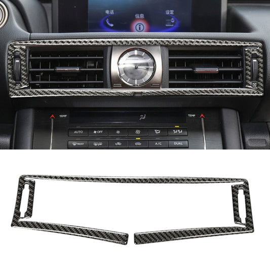 Car Carbon Fiber Central Control Air Outlet Decorative Sticker for Lexus IS250 2013-, Left Drive by buy2fix
