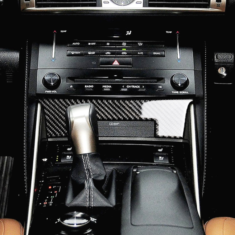 Car Carbon Fiber Central Control Panel Decorative Sticker for Lexus IS250 2013-, Left Drive A Style by buy2fix