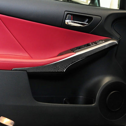 Car Carbon Fiber Door Decorative Strip for Lexus IS250 2013-, Left Drive by buy2fix