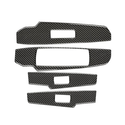 Car Carbon Fiber Window Glass Lifting Panel Button Decorative Sticker for Lexus IS250 2013-, Left Drive B Style by buy2fix