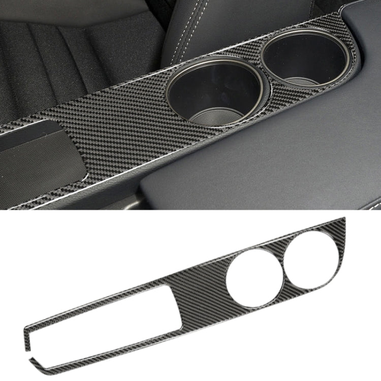 Car Carbon Fiber Water Cup Holder Panel Decorative Sticker for Lexus IS250 2013-, Left Drive by buy2fix