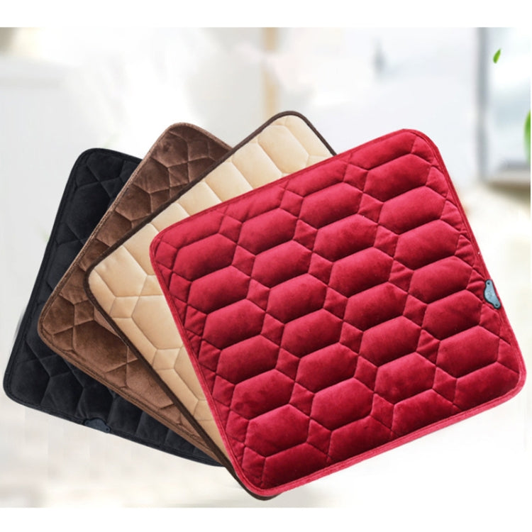 Car USB Seat Heater Cushion Warmer Cover Winter Heated Warm Mat, Style: Square (Black) by buy2fix