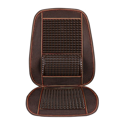 Car Seat Covers Summer Cool Imitation Wooden Beads Ventilation Breathable Seat Cushion(Beige) by buy2fix